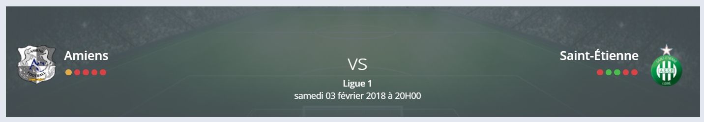 Quel est votre pronostic amiens st etienne Ligue 1 ?
